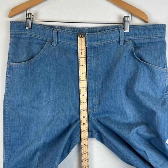 Vtg Wrangler Jeans VF Jeanswear Mens 40x32  Denim Pants‎ Jeans Light Wash 70s - Picture 6 of 9